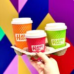 selection of sizes for our happy days double walled disposable cups.