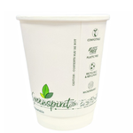 8oz Greenspirit Double Wall Plastic Free Cups (500 Cups)