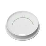 Plastic-free paper lid on 8oz Greenspirit Aqueous cup for cafés and coffee shops