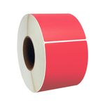 Red shipping label roll 280 labels per rolls suitable for Zebra printers