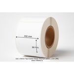 102x50mm Top-Coated Direct Thermal Labels
