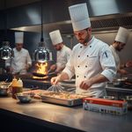 Durable 12 inch food wrap roll for high-volume kitchen use.