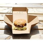 FREE delivery on orders of premium corrugated burger plate boxes, supporting eco-friendly packaging solutions.