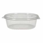 375cc rPET Oval hinged salad container (8x50)