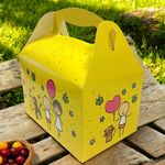 Children's meal box securely holding a kid-friendly meal, enhancing dining experiences for young customers.