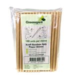 Bulk packaging of sustainable kraft bamboo 4ply paper straws for events and catering