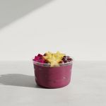 Eco-friendly 16oz RPET container with açaí, berries, and granola, showcasing sustainable cold food packaging.