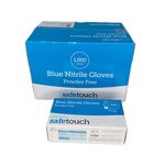 Powder-free nitrile gloves providing latex-free protection for clinics.