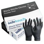 Safe Touch Black Nitrile Ex-Large - Powder-Free Gloves (10x100)