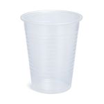 Durable 200ml clear disposable cups suitable for cold drinks.