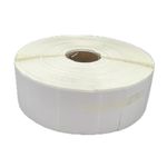 Zebra 800261-105 Compatible Labels side view. 32x25mm Top-coated Direct Thermal Label Roll.