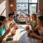 Healthy açaí snack portion in stackable RPET bowl, suitable for juice bars and delis