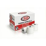 Discount Till Rolls box containing 57x55mm thermal rolls with 3 rolls displayed in front of of the box