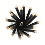 6x197mm, 3ply, Greenspirit_Paper_Straws_Black _top_view.jpeg
