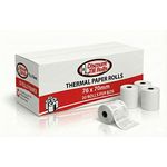 Box of 76x70mm BPA-free direct thermal paper rolls from Discount Till Rolls, trade-ready for EPOS printers in retail and hospitality