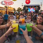 200ml clear PP plastic cups in bulk pack for catering and events.