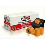 Discount Till Rolls 80mm orange thermal paper rolls box, ideal for EPOS printers in Irish retail and hospitality businesses