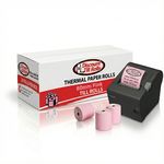 Discount Till Rolls 80mm Pink thermal paper rolls box, ideal for EPOS printers in Irish retail and hospitality businesses