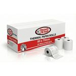 Discount Till Rolls branded box of 80x70mm thermal paper rolls, 20 rolls per box, with loose thermal rolls displayed in front.