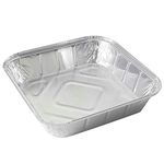 9 x 9 inch aluminium foil container with lid – food-grade, recyclable, and ideal for takeaway and catering use