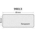 Dymo Compatible 99013 / S0722410 Large Transparent Address Labels (1 Roll)