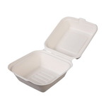 6" Bagasse Burger Box - 400 Per Case