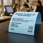 80x80 Blue Thermal Till Rolls BPA Free (20 Roll Box)