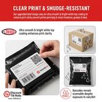 Clear Print and Smudge resistant shipping labels