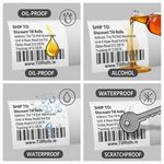 102x152mm Zebra Shipping D/T Labels | Courier Shipping Labels | 300 LPR  (Box of 1)