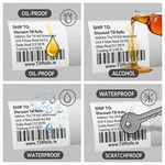 102 x 152mm Fanfold Shipping Labels (2000 per Box)