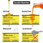 Topcoated yellow shipping label surface for crisp thermal printing and barcode clarity