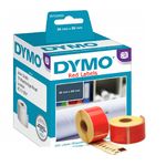 Dymo 99012 Red Large Address Labels - 89x36mm (1 Roll- 260 Labels)