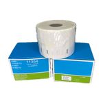 Dymo 11354 compatible rolls on top of 2 boxes