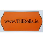 Orange single price gun label www.TillRolls.ie