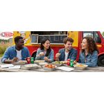 Bulk pack of 9x9-inch foil containers with lids for professional kitchens and food delivery.