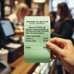 80x80 Green Thermal Paper Rolls (20 Roll Box)