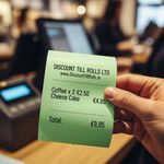 80x80 Green Thermal Paper Rolls (20 Roll Box)