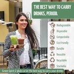 Close-up of biodegradable molded pulp fiber used in eco-friendly drink carriers