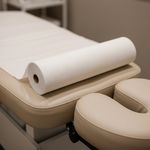 Softguard 2ply hygiene couch roll dispenser in healthcare clinic