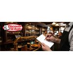 Single leaf Restaurant Order Pad showing 50 perforated pages for easy tearing, 63 x 127 mm, suitable for restaurant and bar orders