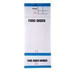 Set of four colour-coded order pads in red, green, yellow, and orange for restaurant and pub staff order tracking