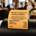 80mm Orange Thermal Till Rolls (20 Roll Box)