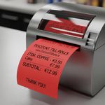 80mm Red Thermal Till Rolls (20 Roll Box)