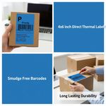 Smudge free Blue shipping labels from Discount Till Rolls