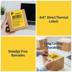 Smudge free yellow labels from Discount Till Rollls.