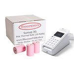 SumUp 3G Card Reader Pink Thermal Rolls (20 Rolls)