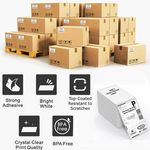 Box of 2000 direct thermal 102x152mm fanfold shipping labels for Zebra printers