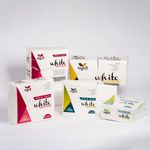 Elegant white lunch napkins on a café table for professional dining