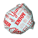 Red Grease Resistant Burger Wrap (1000 Sheets)