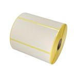 Premium Z-Select 2000D direct thermal paper labels for Zebra printers, 100x50mm, high-quality topcoat for sharp printing